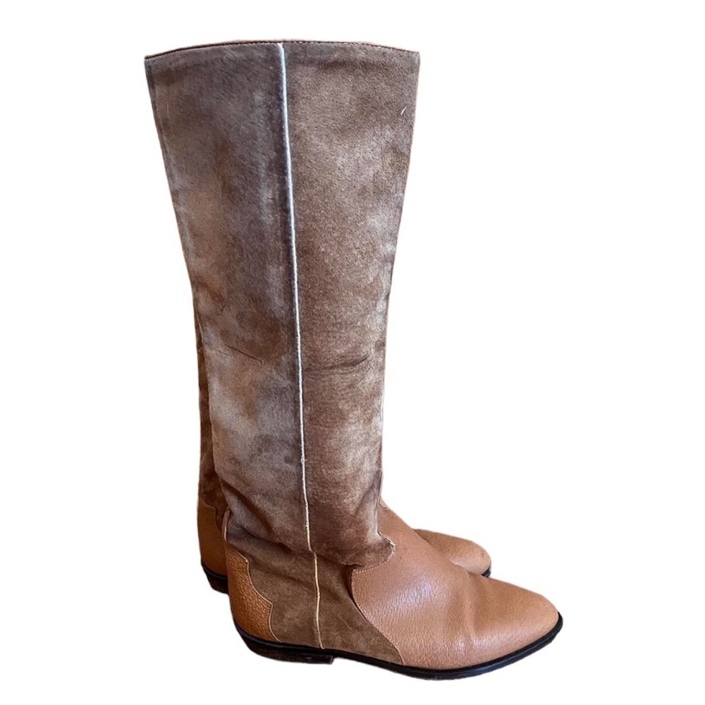 Privilege 5.5 Italian Western Boho Style Boots Made In Italy Leather